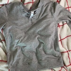 Gray 90° by reflect girls comfy, lightweight long sleeve shirt